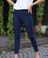 Yüksek Bel Skinny Jean Pantolon  - LACİVERT