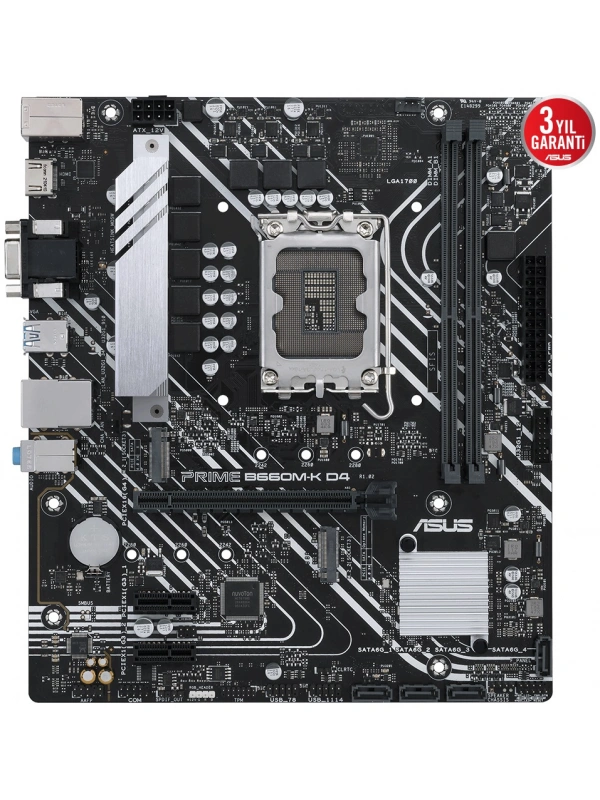 ASUS PRIME B660M-K D4 DDR4 5333(OC) M.2  mATX 1700p