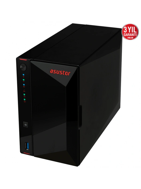 ASUSTOR AS5202T 2 SLOT 2GB DDR4 3.5 NAS DEPOLAMA ÜNİTESİ