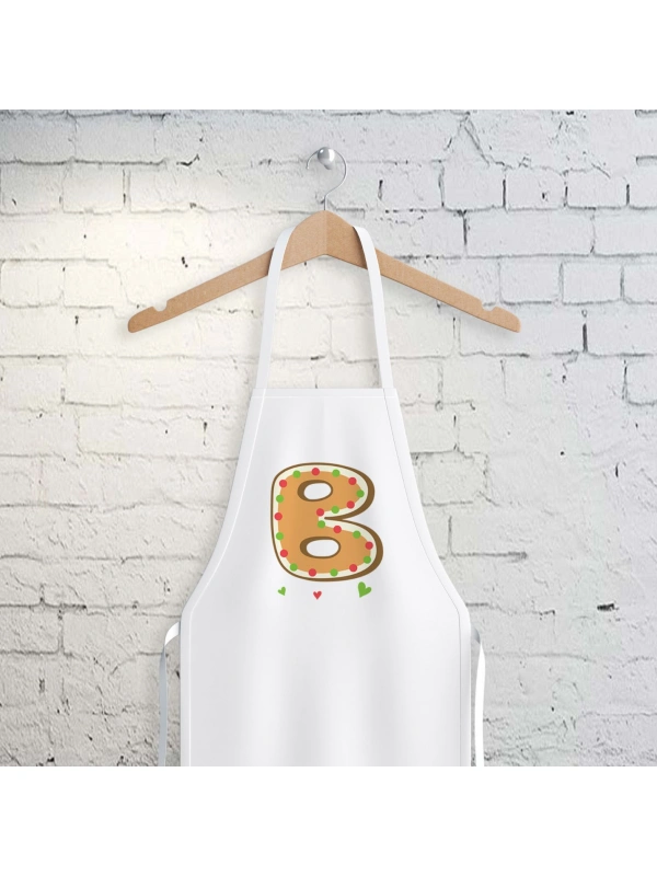 B Harfi Tasarımlı Mutfak Önlüğü