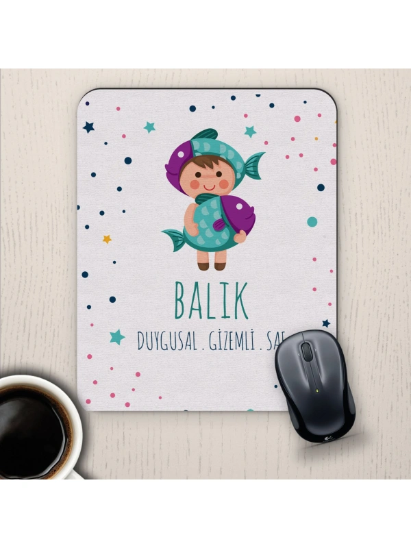 Balık Burçlarına Özel Sevimli Mouse Pad