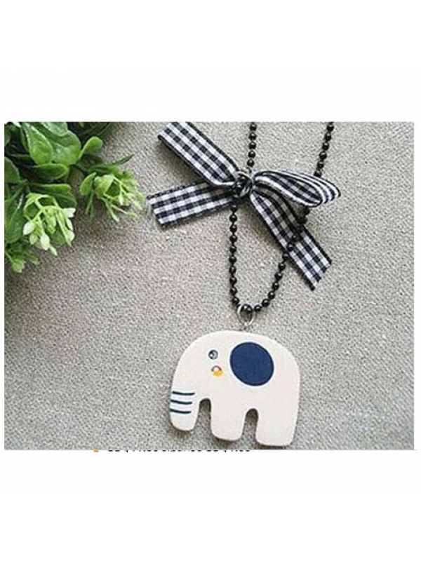 Bayan Liya Retro Sevimli Fil Kolye