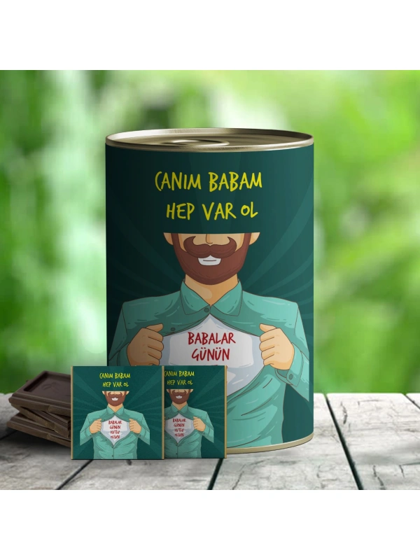 Canım Babam Çikolata Hediye Konservesi