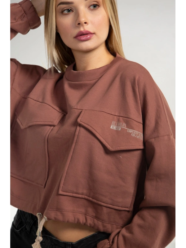 Cepli Crop Sweatshirt - TOPRAK