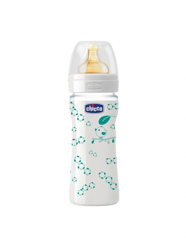 Chicco Desenli Cam Kauçuk Biberon - 240 ML