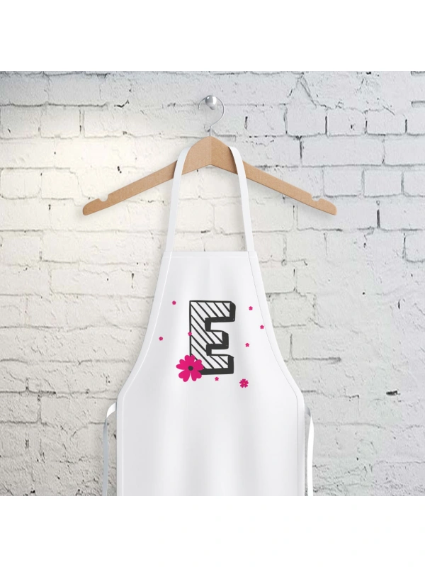 E Harfi Tasarımlı Mutfak Önlüğü