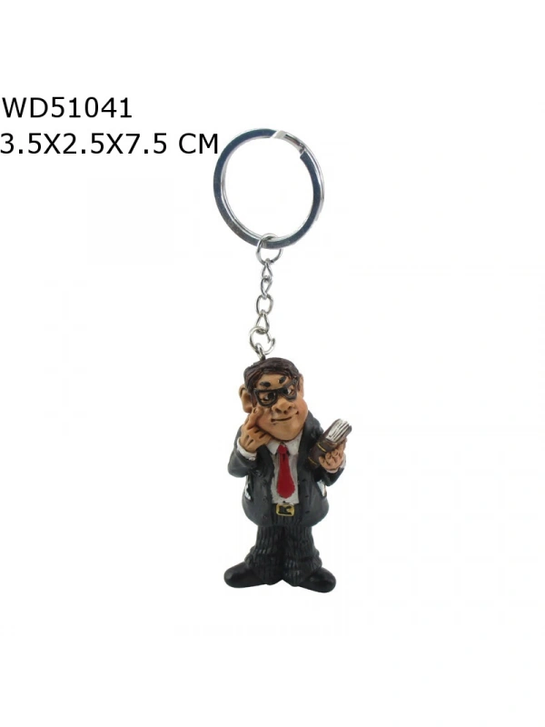 Erkek Öğretmen Figürlü Biblo Heykel Anahtarlık