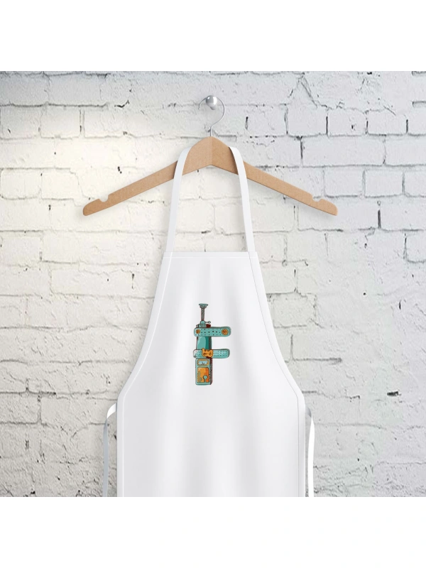F Harfi Tasarımlı Mutfak Önlüğü