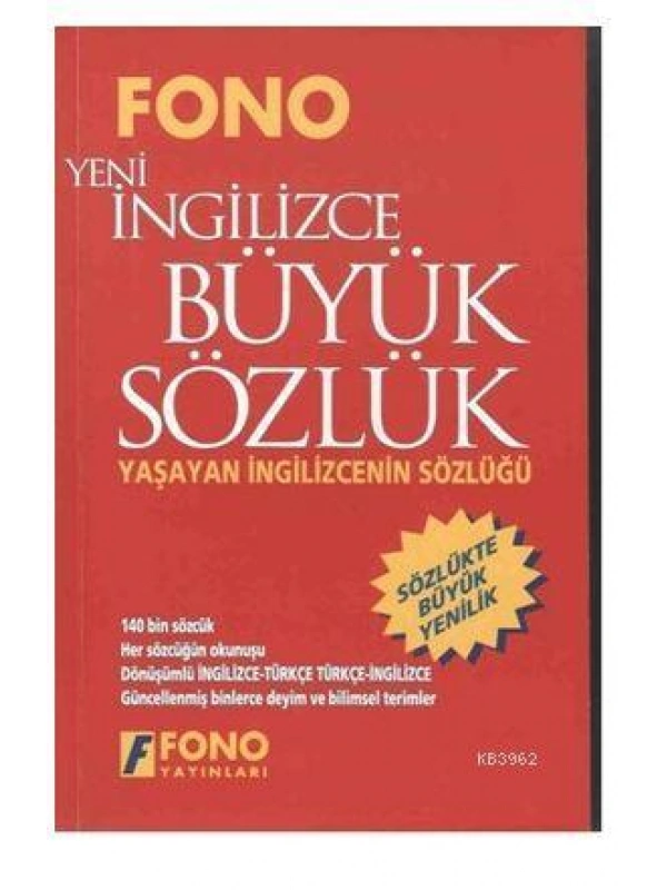 İngilizce / Türkçe - Türkçe / Yeni İngilizce Büyük Sözlük