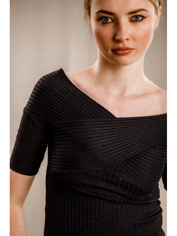 Kaşkorse Bluz - SİYAH