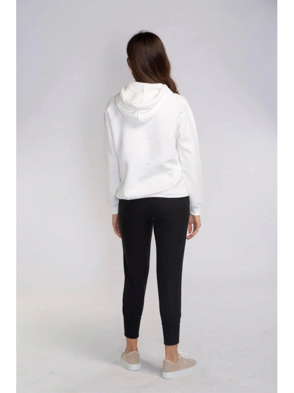 Lastikli Cepli Triko Eşofman Altı-SİYAH