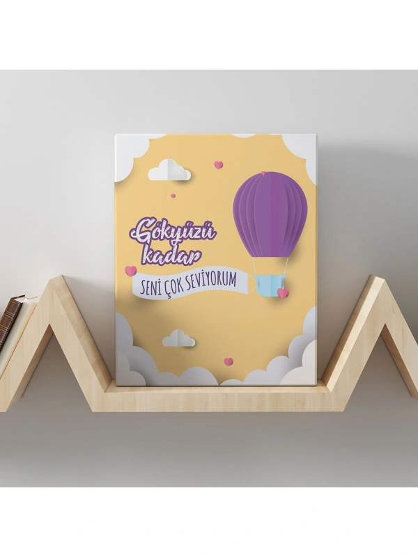 Romantik Tasarımlı Mini Kanvas Tablo - No19