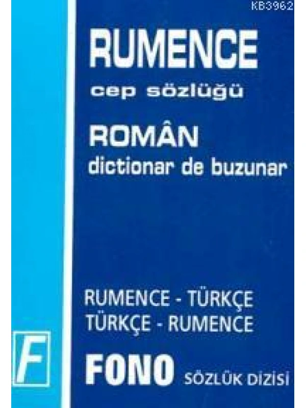 Rumence Cep Sözlüğü; Rumence-Türkçe  Türkçe-Rumence