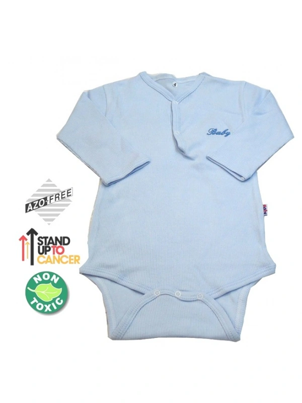 Sema Baby Uzun Kol Kaşkorse Badi (Body) - Mavi  0-6 Ay