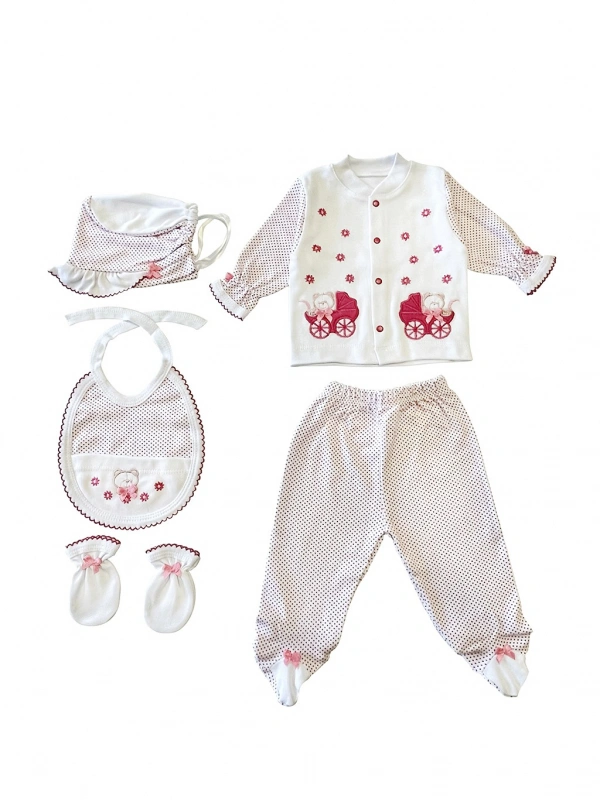 Sema Bebe 5li Set - Pembe
