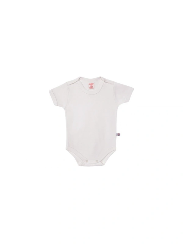 Sevi Bebe Şardonlu Yarım Kollu Body - Krem 6 Ay