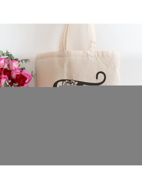 T Harfi Tasarımlı Alışveriş Plaj Bez Çanta