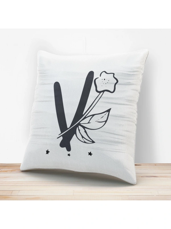 V Harfi Tasarımlı Yastık Kılıfı