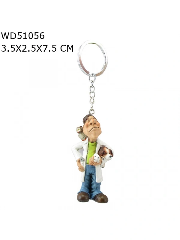 Veteriner Figürlü Biblo Heykel Anahtarlık