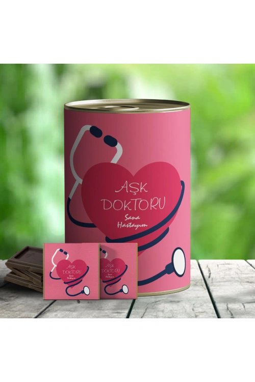 Aşk Doktoru Temalı Hediye Çikolata Konservesi