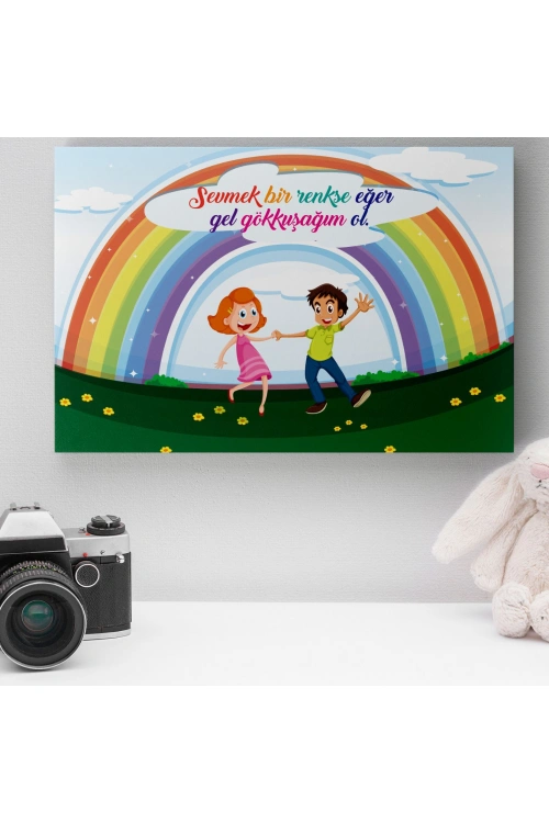 Romantik Tasarımlı Mini Kanvas Tablo - No13