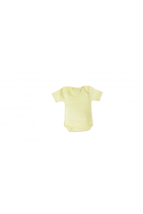 Sema Bebe Yarım Kol Badi (Body) 0-3 Ay - Sarı