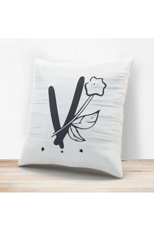 V Harfi Tasarımlı Yastık Kılıfı