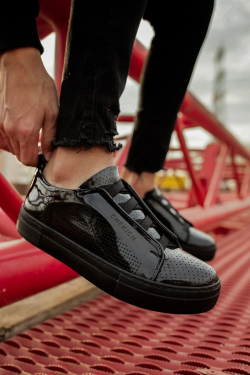 CH011 Rugan ST Erkek Ayakkabı SIYAH