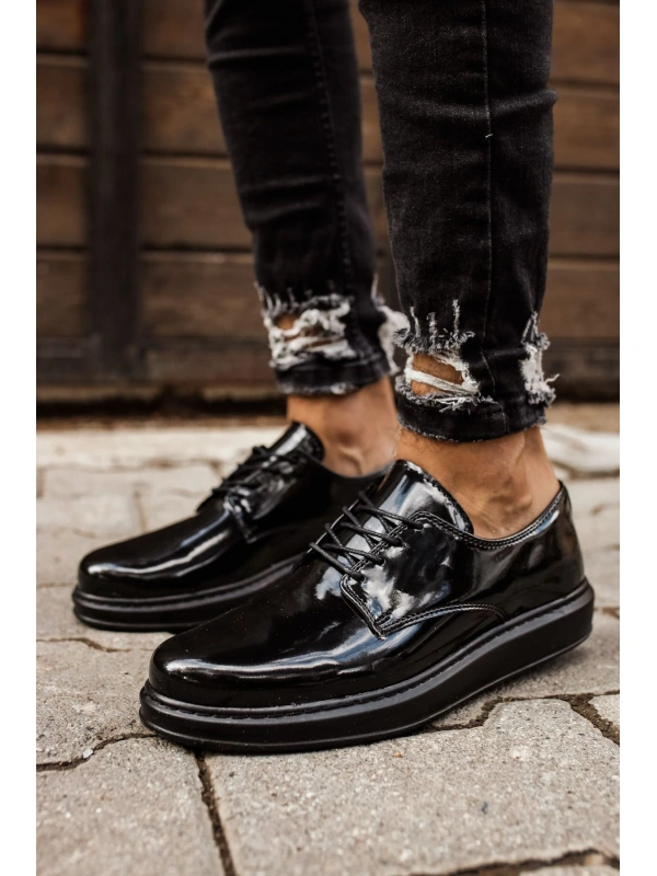 CH003 Rugan ST  Erkek Ayakkabı SIYAH