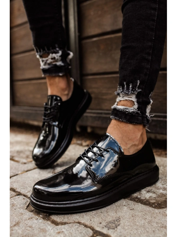 CH003 Rugan ST  Erkek Ayakkabı SIYAH