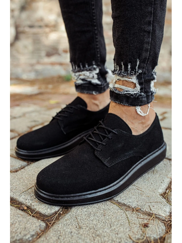 CH003 Süet ST Erkek Ayakkabı SIYAH