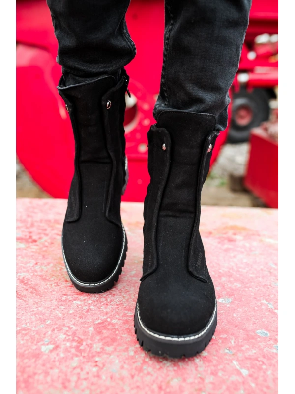 CH027 Süet ST Erkek Bot SIYAH