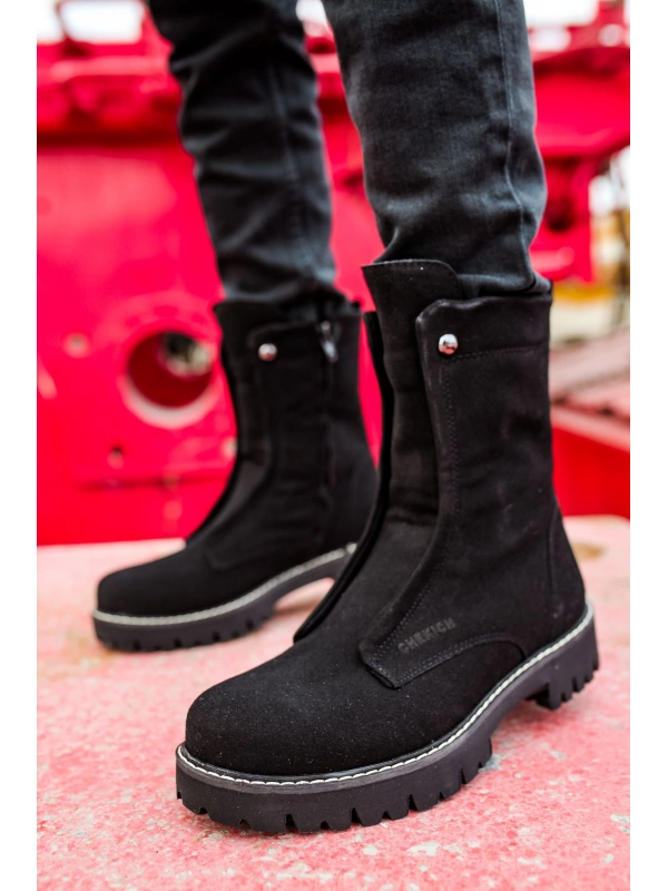 CH027 Süet ST Erkek Bot SIYAH