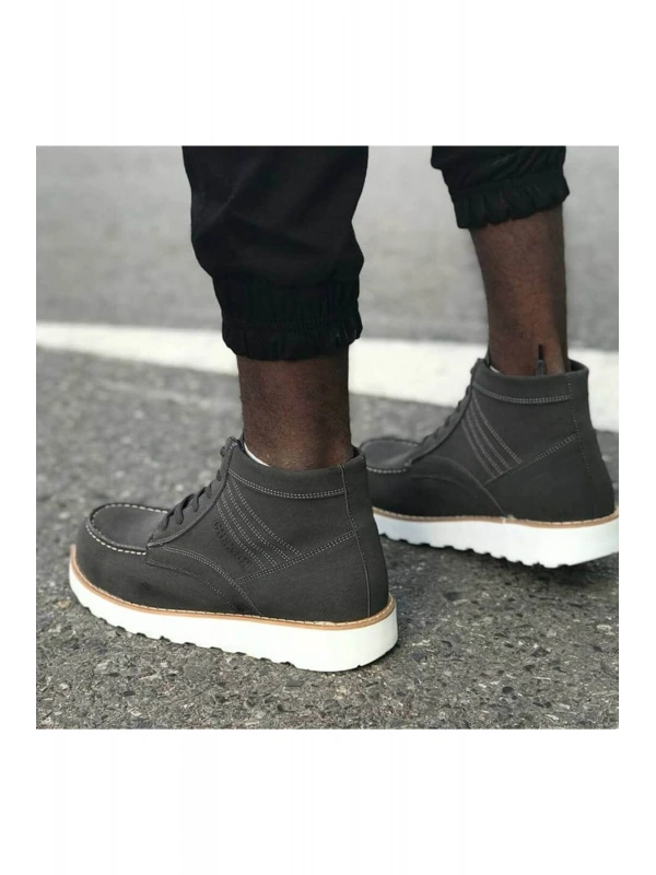 CH047 Süet BT Erkek Bot ANTRASIT