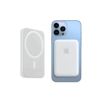 iPhone-15 Tam Uyumlu Magsafe Battery Pack 5000 mAh Powerbank Kablosuz Wireless Batarya Şarj Aleti