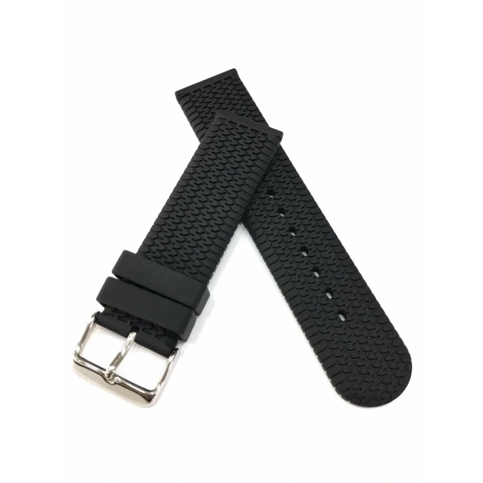 22 mm Spor Tasarım Suya Dayanıklı Renkli Kauçuk Saat Kordonu