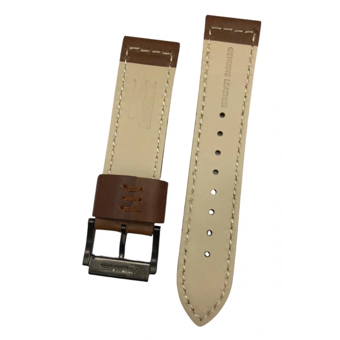 24 mm Kahve Renk Slazenger Orijinal Hakiki Deri Saat Kordonu