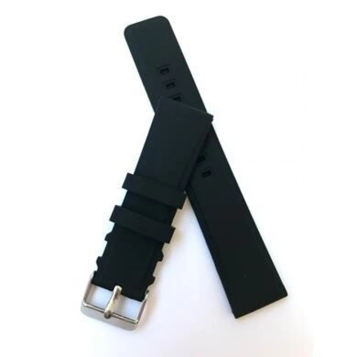 24mm Renkli Yüksek Kalite Silikon Saat Kordonu Kayışı