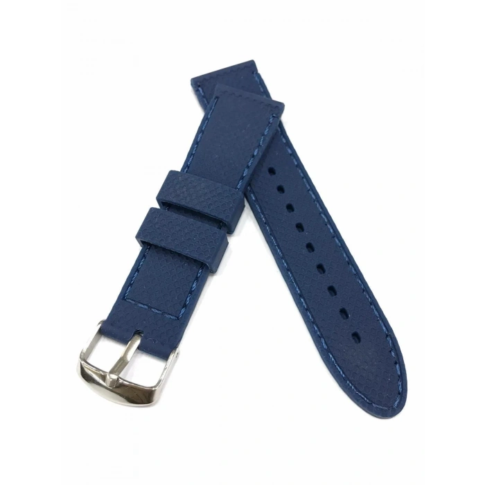 24mm Benekli Renkli Yüksek Kalite Silikon Saat Kordonu Kayışı