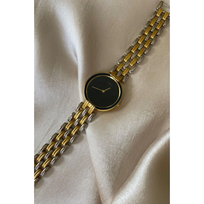 Astor Sarı Gümüş Renk Paslanmaz Çelik Kordon Orijinal Vintage Erkek Kol Saati
