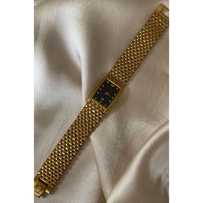 Bolero Altın Renk Paslanmaz Çelik Kordon Orijinal Vintage Erkek Kol Saati