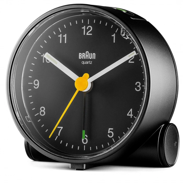 BRAUN BC01B SİYAH KLASiK ANALOG ALARMLI MASA SAATİ