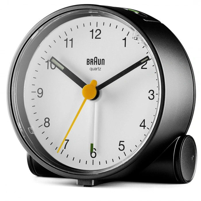 BRAUN BC01W BEYAZ KLASİK ANALOG ALARMLI MASA SAATİ