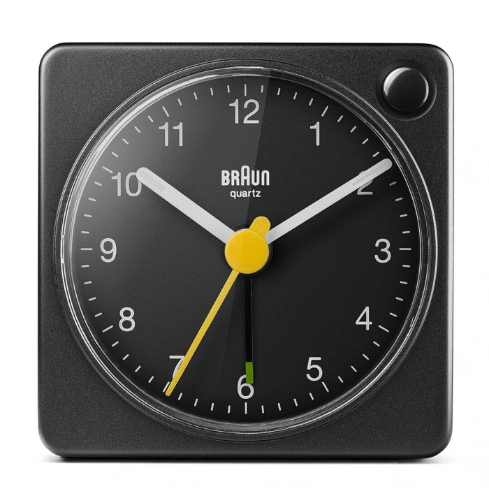 Braun BC02XB Küçük Boy Siyah Klasik Işık ve Alarmlı Masa Saati