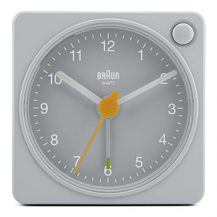 BRAUN BC02XG Küçük Boy Gri Klasik Işık ve Alarmlı Masa Saati