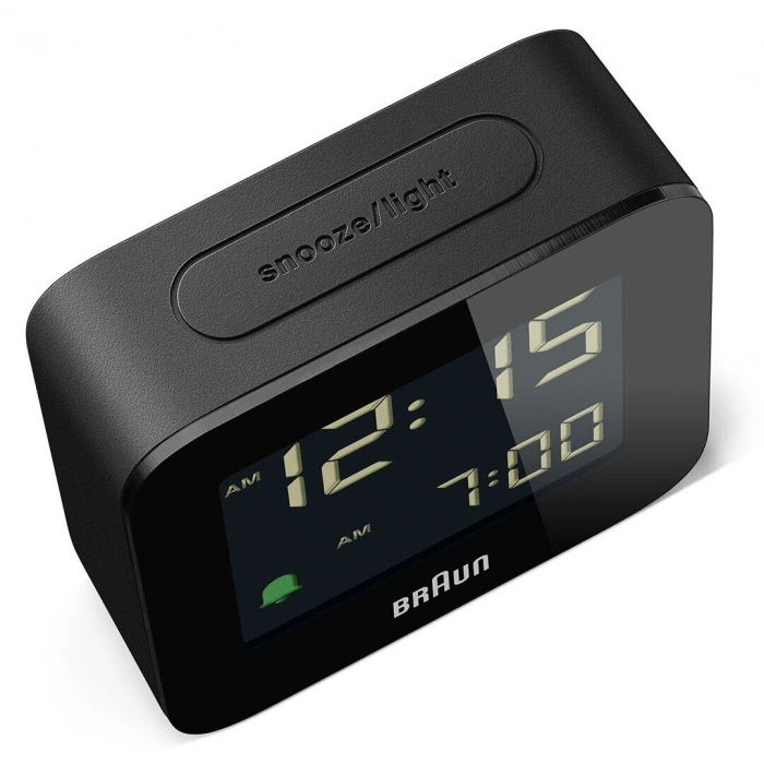 BRAUN BC08B SİYAH KLASİK SEYAHAT DİJİTAL ALARMLI MASA SAATi