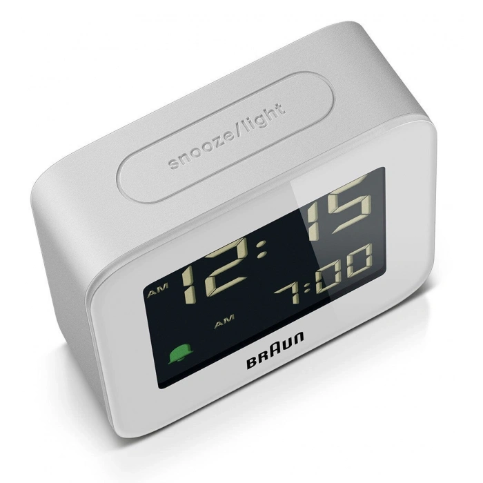 BRAUN BC08W BEYAZ KLASİK SEYAHAT DİJİTAL ALARMLI MASA SAATİ