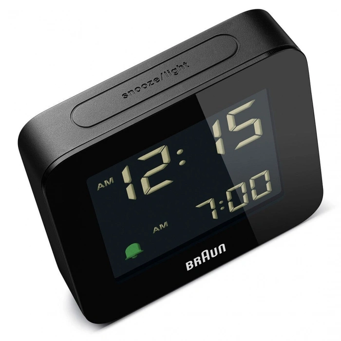 BRAUN BC09B SİYAH DİJİTAL ALARMLI MASA SAATİ
