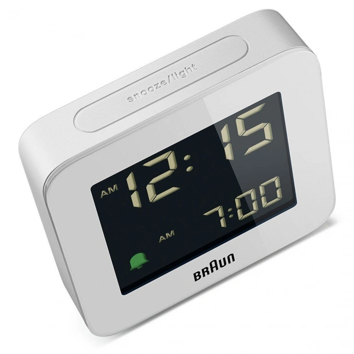 BRAUN BC09W BEYAZ DİJİTAL ALARMLI MASA SAATİ