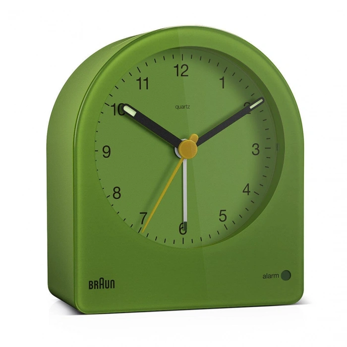 BRAUN BC22GN YEŞİL KLASİK ANALOG ALARMLI MASA SAATİ